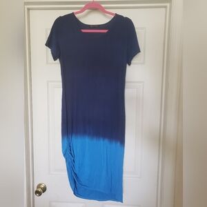 Urban Outfitters Blue Sheath Dress Short Sleeve Casual